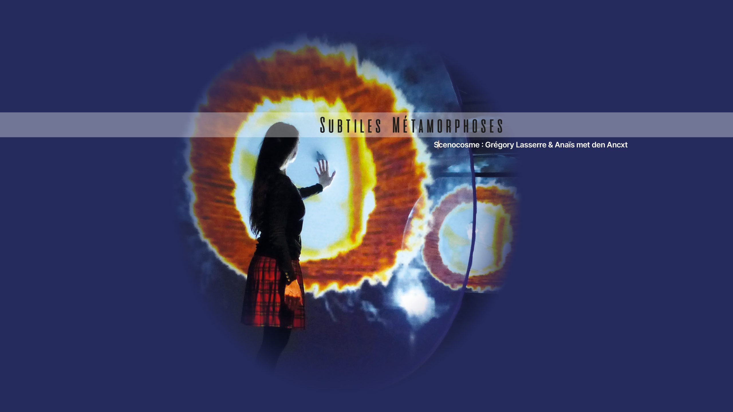 Affiche de l'exposition subtiles metamorphoses de scenocosme