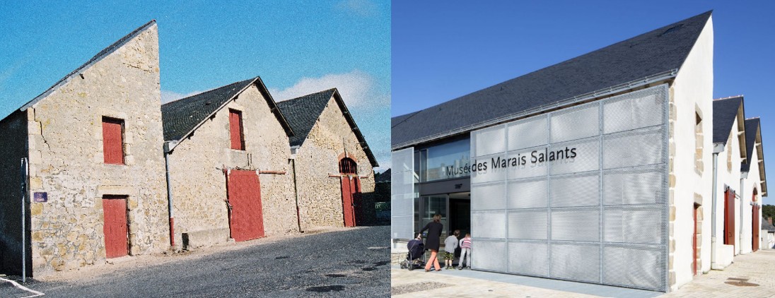 Monatge photos de la salorge extérieur avant et après les travaux